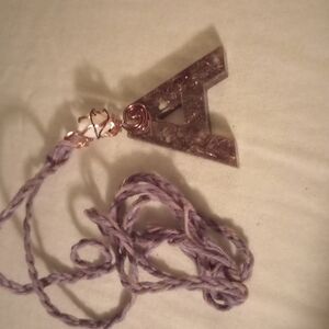 Handcrafted Purple Pendant Necklace